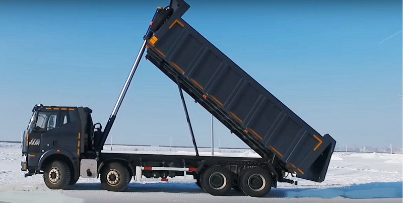 четырёхосные шасси самосвалов FAW